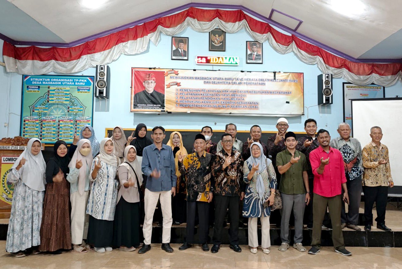 SOSIALISASI PENERIMAAN MAHASISWA BARU UNTUK PERANGKAT DESA MASBAGIK UTARA BARU 